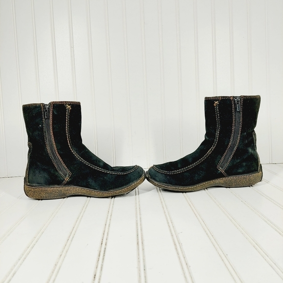 Timberland Leather Suede Waterproof Black Zippered Winter Ankle Boots I111 - Picture 7 of 12